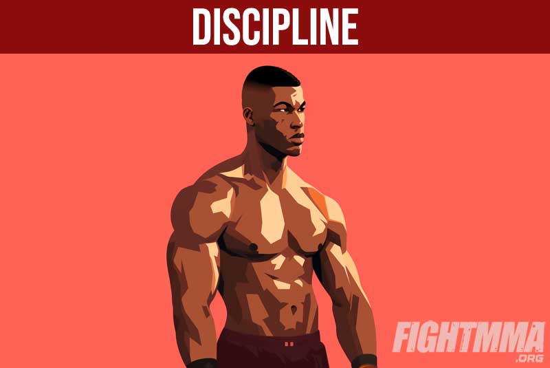 Disciplined fighter illustration