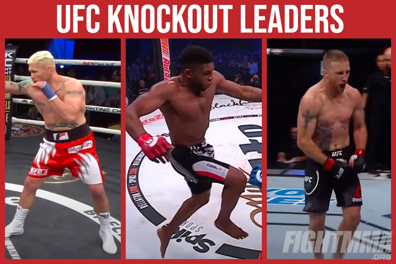 Fighters With the Most UFC Knockouts Side by Side