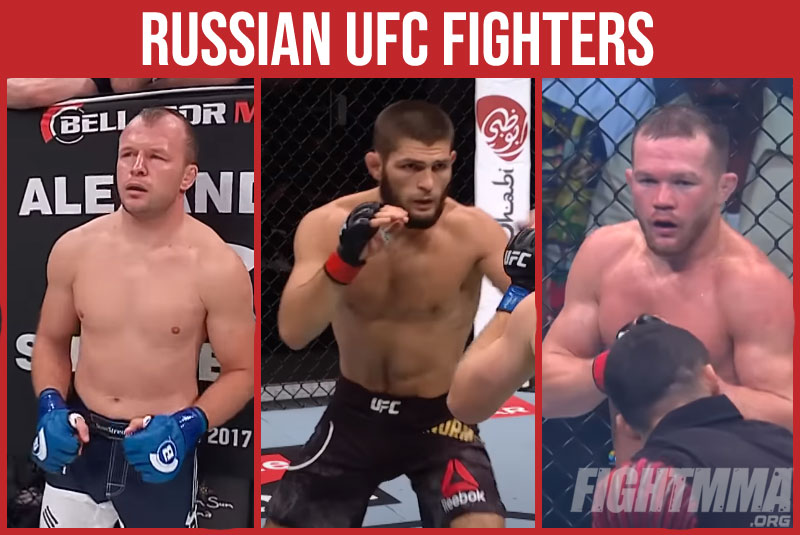 Russian UFC fighters side by side
